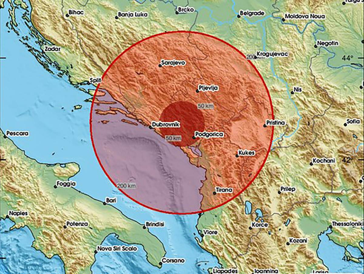 Ponovo Zemljotres U Crnoj Gori Mondo