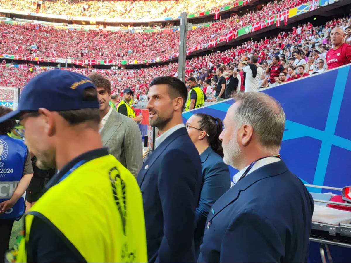 Novak Đoković na utakmici Srbija Danska na Evropskom prvenstvu | Mondo