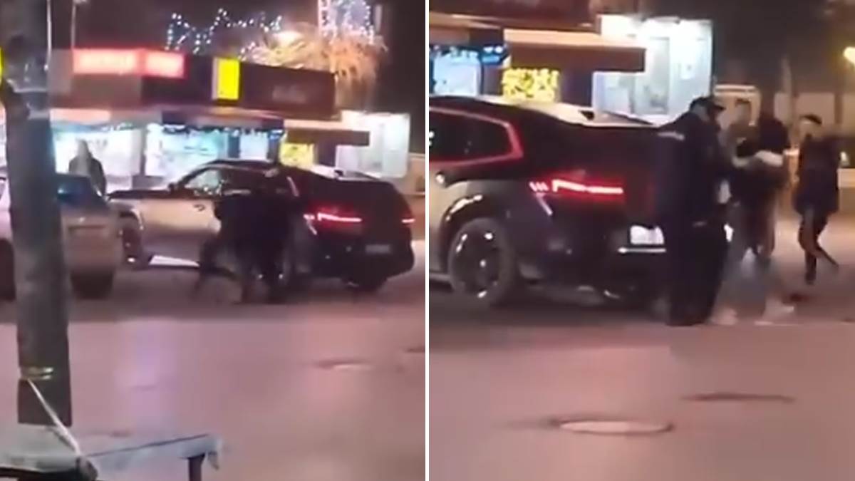 Devojka palicom razlupala luksuzni bmw, policajci je jedva obuzdali! Hit snimak sa parkinga: Nek sad plati...