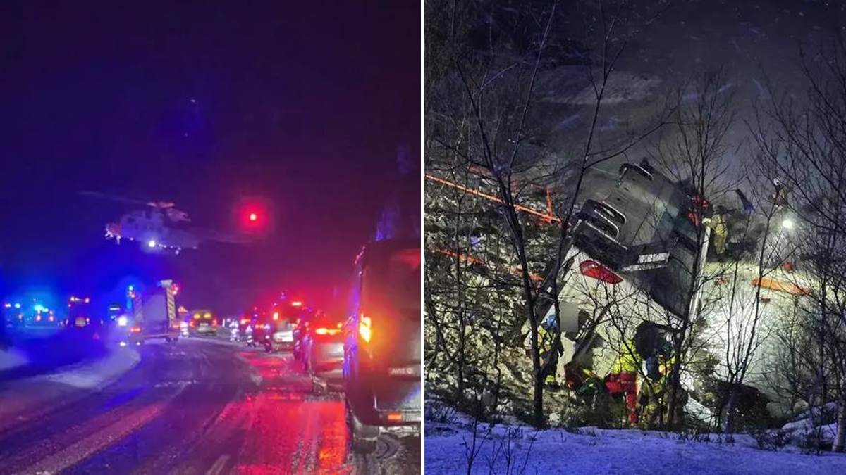 Autobus sleteo u provaliju, pa upao direktno u jezero! Horor u Norveškoj, ima poginulih (Foto)