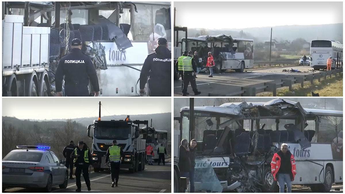 Poznat identitet teško povređenih putnika u sudaru autobusa kod Umke: Jednom muškarcu slomljen vratni pršljen