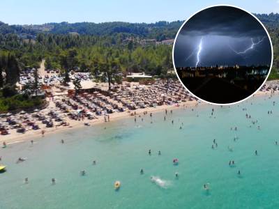 "Nevreme uništilo plaže, ležaljke i nameštaj plutaju ka obali": Jeziv snimak iz letovališta blizu Srbije (Video)