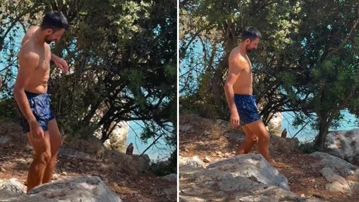 Novak Đoković dopustoval na Mljetu pred bojem za milijon dolarjev v Ameriki