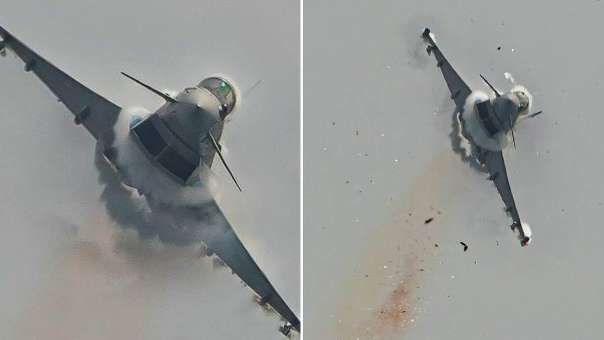 Galeb trčil v bojno letalo, poškodovan kokpit 85 milijonov evrov vredne letalice