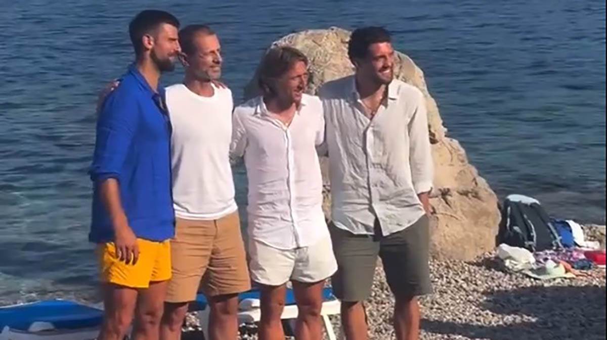 Đoković in Modrić skupaj preživela dopust na Hrvaškem