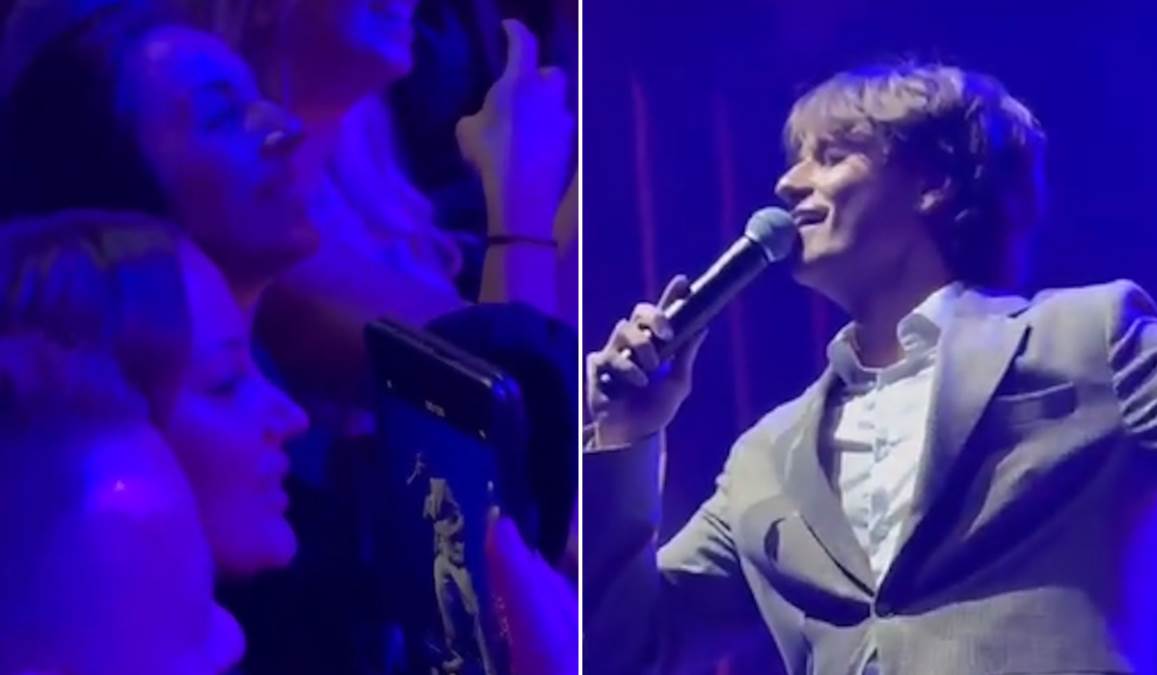 Aleksandra Prijović in Filip Živojinović na koncertu Jakova Jozinovića v Beogradu