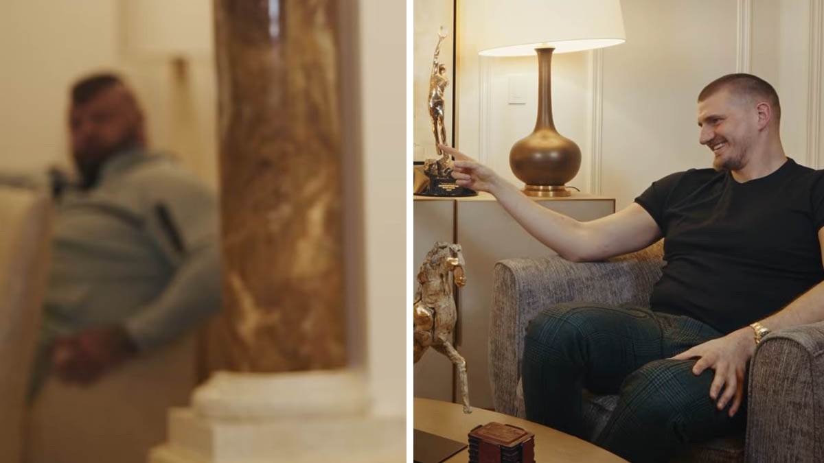 Jokićev brat nadgledao Nikolin intervju: Kamere ga uhvatile u kadru, pomno je slušao šta ga Edin pita