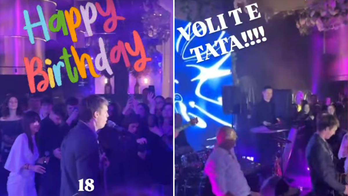 Mili napravio lom za 18. rođendan sina Markusa: Torta na tri sprata, prskalice, slavljenik zajedno sa ocem zapevao 