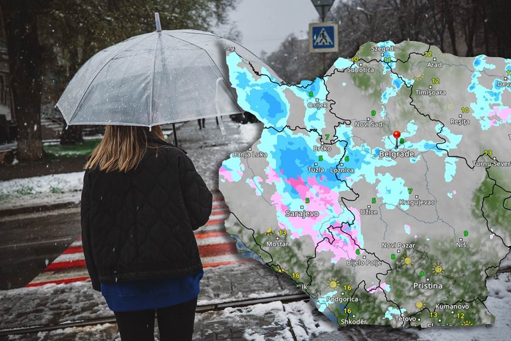 (Mapa) Kiša ne staje 2 dana! Ovako će se oblaci kretati nad Srbijom, Ristić upozorava: "Moguć potop u Beogradu"
