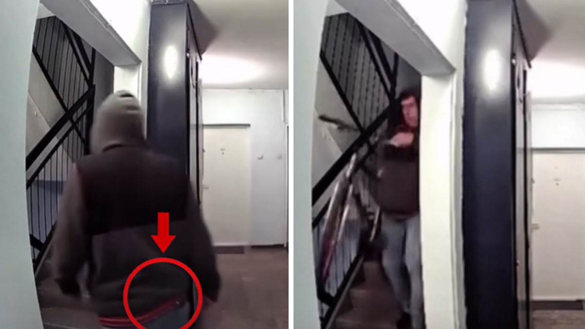 Naoružani lopov upao u zgradu na Novom Beogradu i ukrao bicikl: Kamere sve snimile - ušao, osmotrio i odneo (Video)