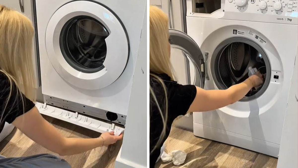 "Genijalan trik, pod je suv": Svi su se oduševili kad su videli kako ova žena čisti filter veš mašine