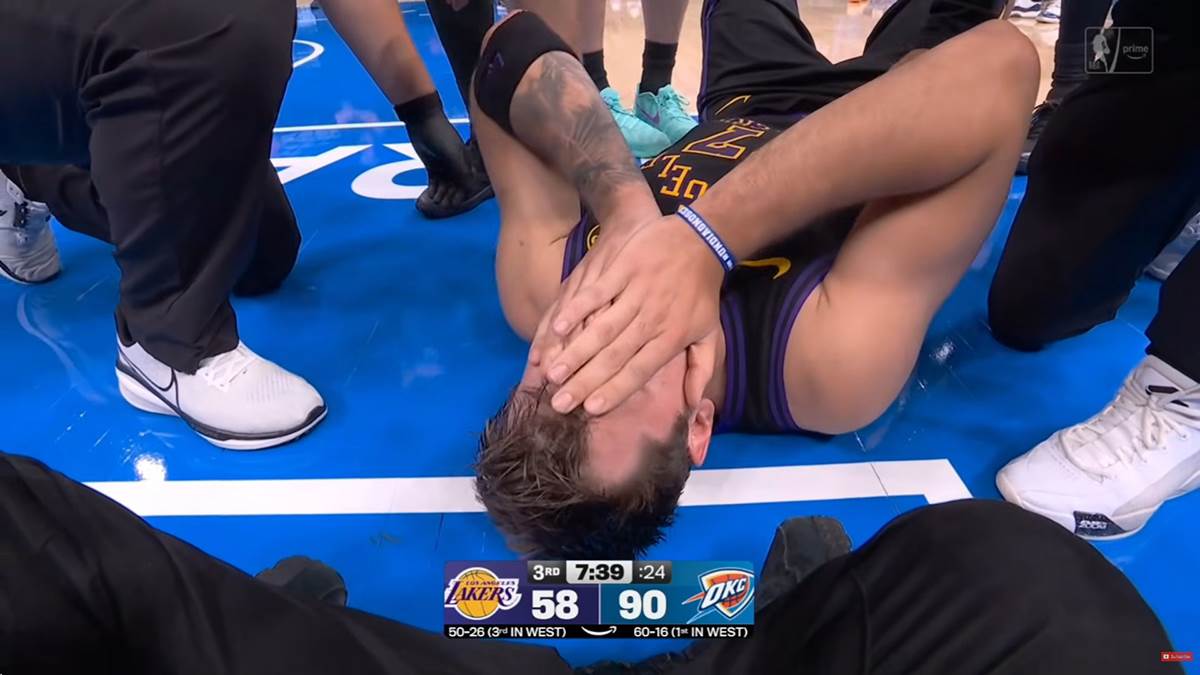 Luka Dončić samo pao kao pokošen: Ovo deluje jako loše, zato je odmah krio suze