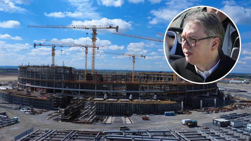 Pogledajte kako teče izgradnja Nacionalnog stadiona: Vučić kaže da će biti "State of the art"
