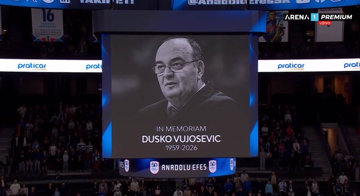 Efes - Partizan uživo: Tužna slika na početku Partizanove utakmice, tišina zbog Duleta