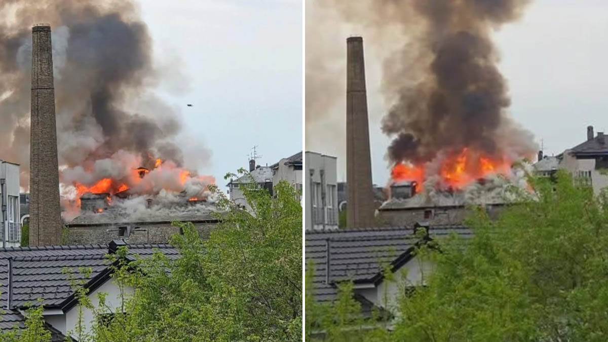 Veliki požar u Obrenovcu: Gori stari mlin, vatra se brzo širi