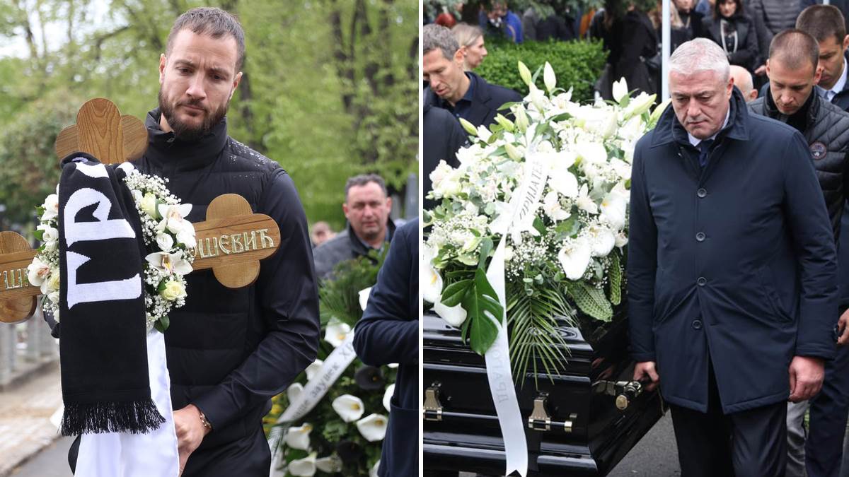 Vujošević sahranjen uz Balaševićeve stihove: Kovčeg spustili njegovi asovi Partizana