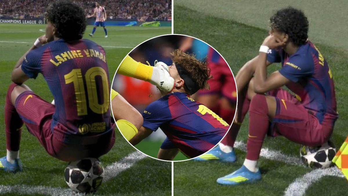 Lamin Jamal "pozira za TikTok" dok lekari spasavaju lice saigraču: Seo na loptu tokom drame, zameraju mu 