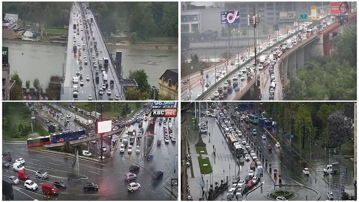 Haos na ulicama Beograda, kiša napravila kolaps: Kolone vozila mile, evo gde je najkritičnije