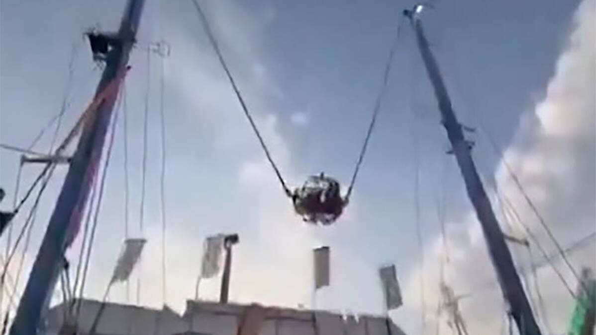 (Uznemirujuće) Horor u "Ulici pakla": Pukla sajla na visini od 90 metara, deca ostala zarobljena (Video)