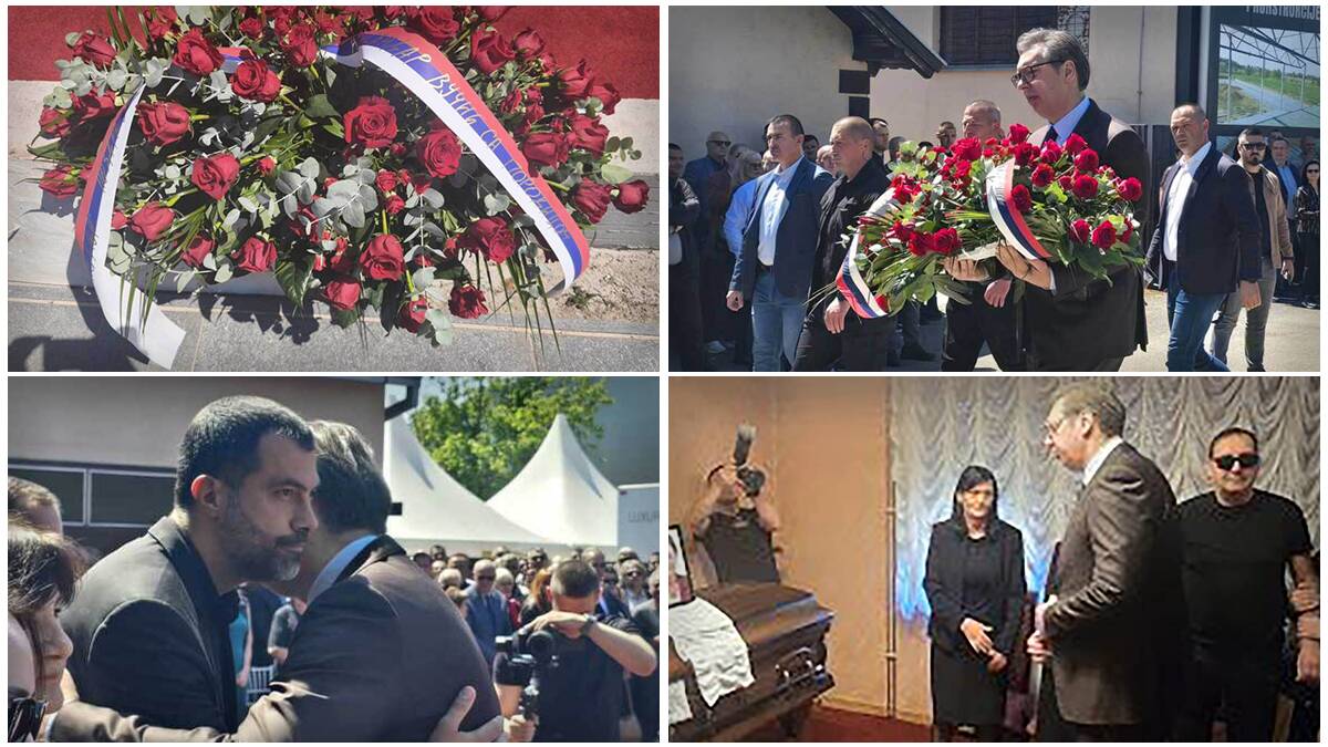 Predsednik Srbije stigao na sahranu Dodikove majke: Na vencu ispisana posebna poruka (Foto)