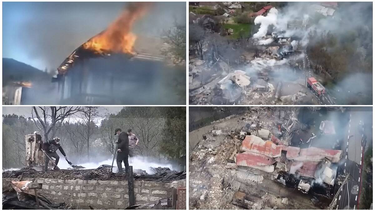 Požar guta celo selo na Balkanu: Kuće pretvorene u pepeo, umesto dvorišta zgarište