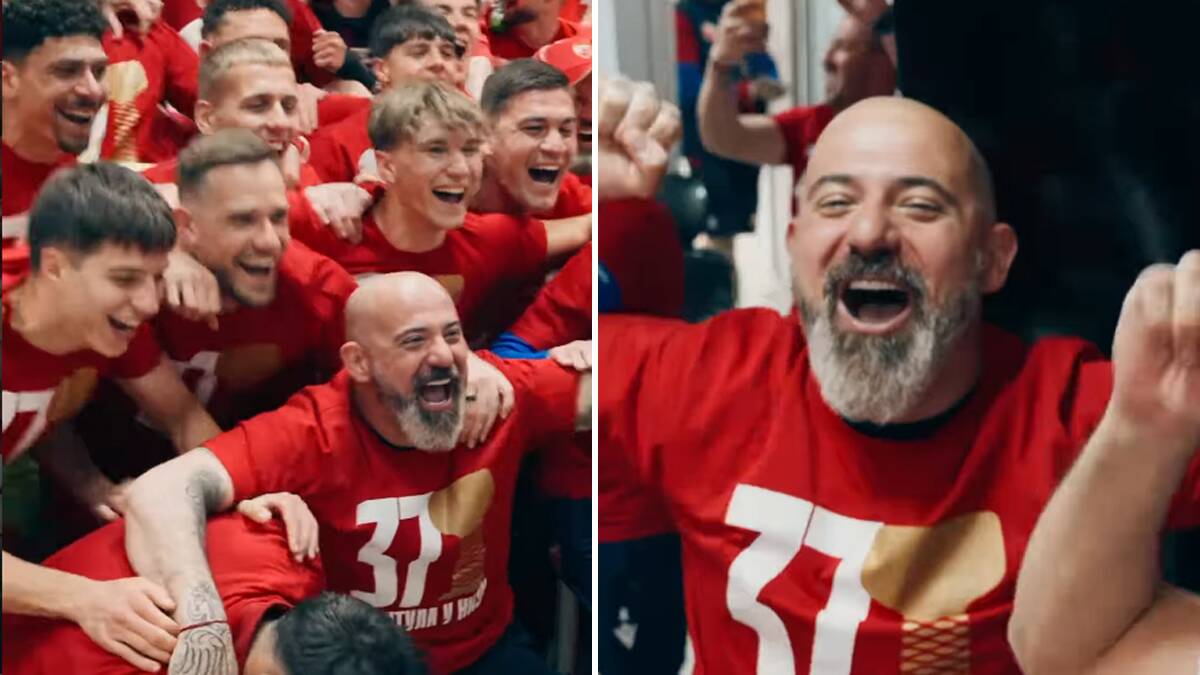 Ovako se slavilo u svlačionici Zvezde: Dejan Stanković uleteo među igrače i napravio šou
