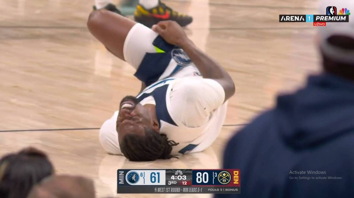 Katastrofa za Minesotu u meču sa Jokićem: Posle "novog Džordana" još jedan starter im pao u bolovima