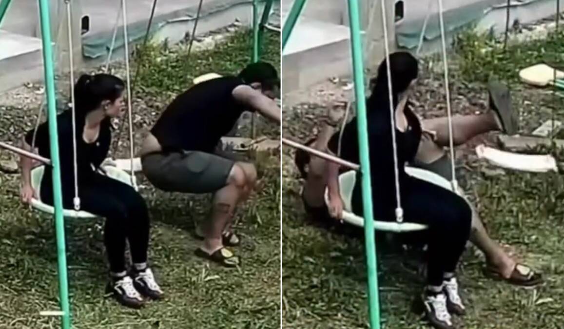 Žena Darka Lazića objavila snimak sa sigurnosnih kamera: Zabeležile hit scenu u Brestaču, Darko pao s ljuljaške (Video)