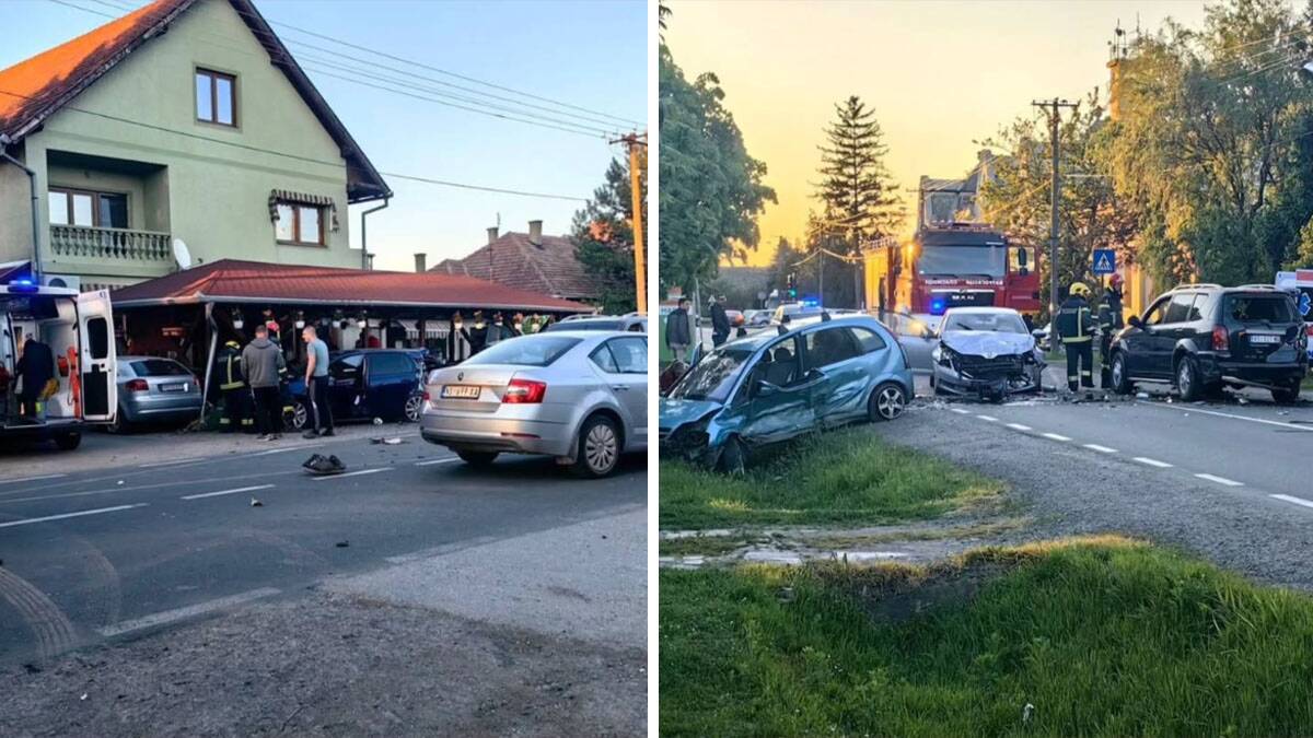 Teška nezgoda u Zmajevu: Pet automobila slupano, povređeno više osoba
