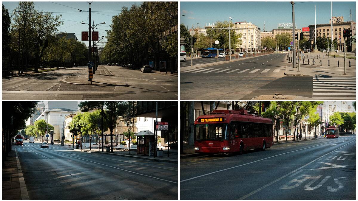 Beograd utihnuo za Prvi maj: Prazne ulice i tek poneki prolaznik u centru (Foto) 