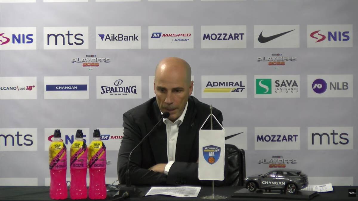 Trener Partizana zabrinut posle Bosne: "Bez energije i ideje, ovo je neprihvatljivo"
