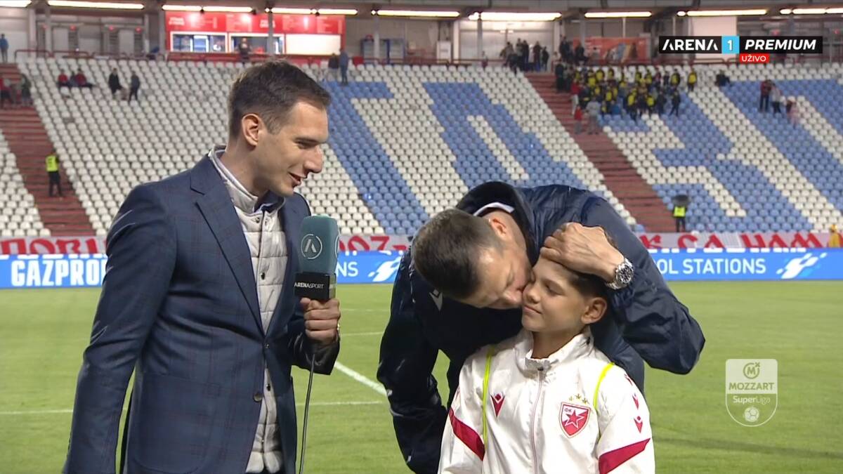 "Posvećujem pobedu budućem kapitenu Crvene zvezde": Lalatović šokirao Marakanu, pa emotivno govorio posle meča