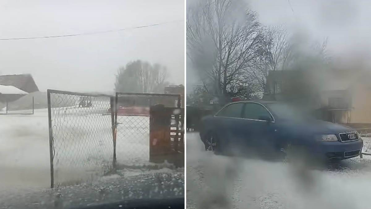 Pao sneg kod Zagreba usred nevremena: Oluja protutnjala Hrvatskom, pojavio se i snimak (Video)
