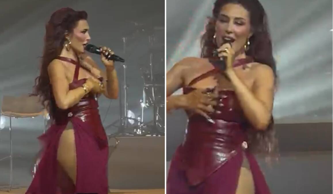 Senida doživela neviđeni peh: Grudi zamalo ispale iz korseta, saradnik trčao da je zakloni od publike (Video)