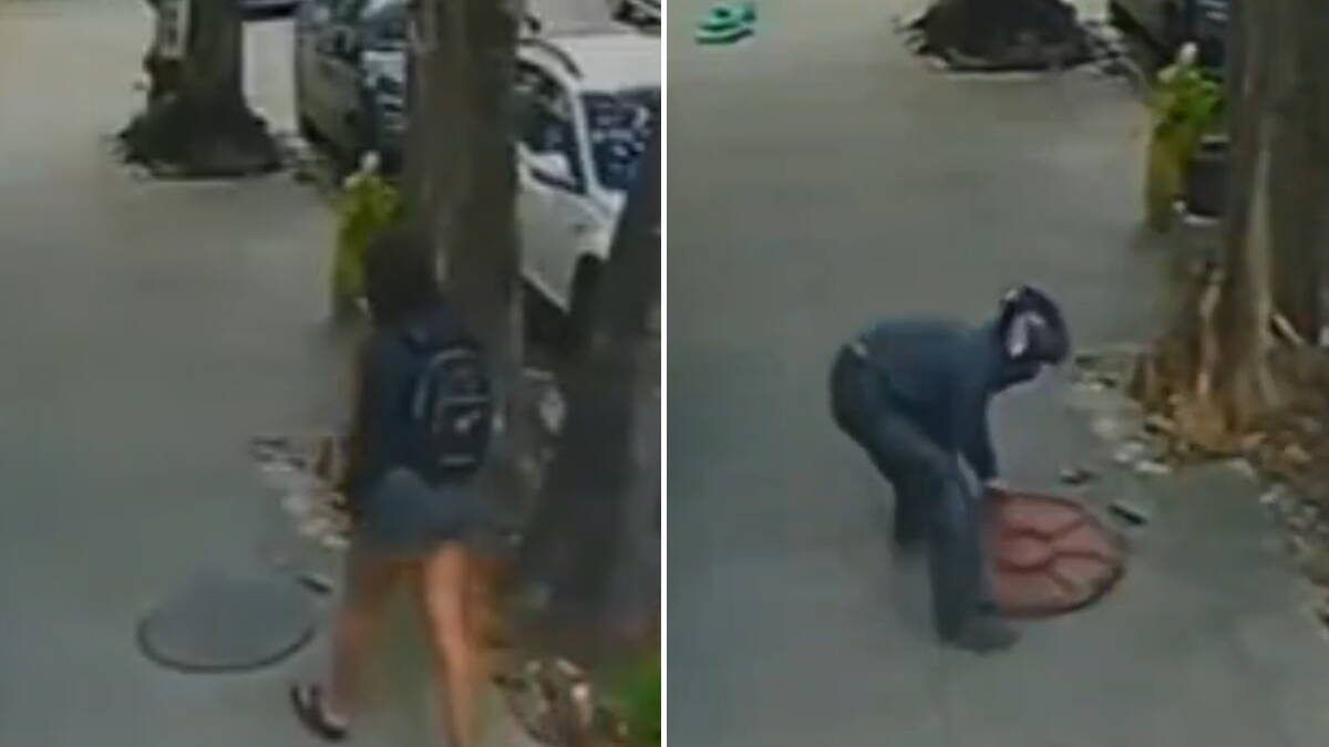 "Mislila sam da ću umreti, rupa je bila duboka": Žena upala u šaht, poklopac se zatvorio preko nje (Video)
