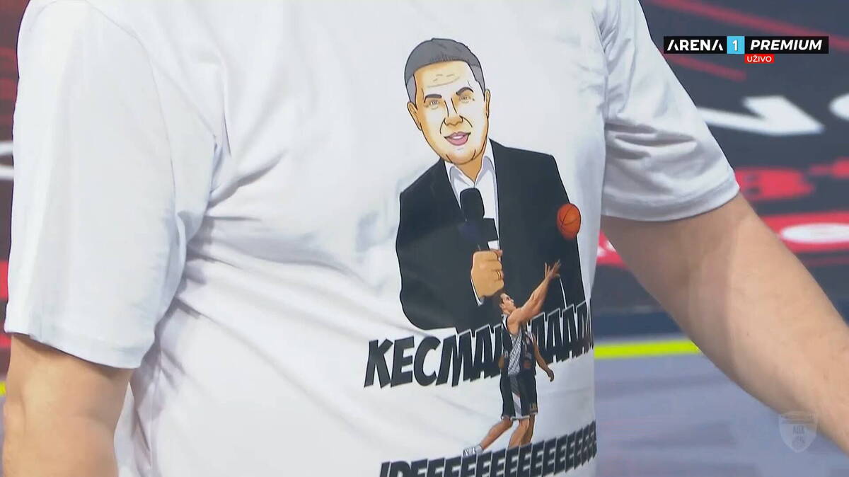 Igrači Partizana nosili majice sa likom Edina Avdića: Na nji