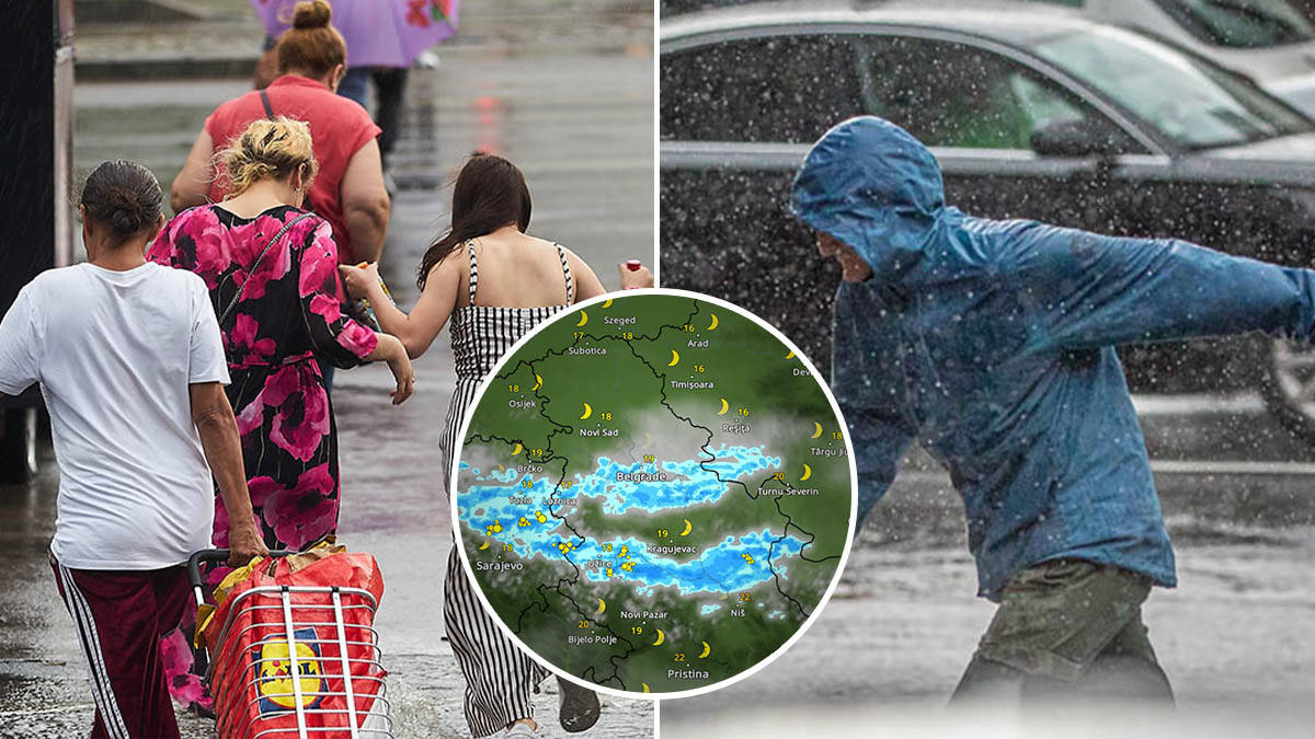 "Pašće i do 30 litara kiše po kvadratnom metru": Olujno nevreme sa grmljavinom ponovo nad Srbijom