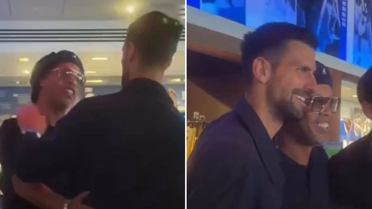 Kada je njega video, Novak Đoković morao da se slika: Na finalu SP ispričao se sa Ronaldinjom