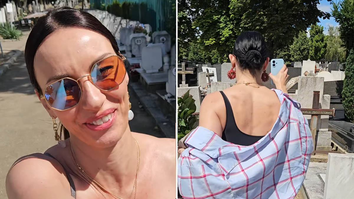 Sloboda Mićalović i Ana Franić lutale grobljem u štiklama pa šokirale objavom: "Ne mogu da hodam preko grobova"