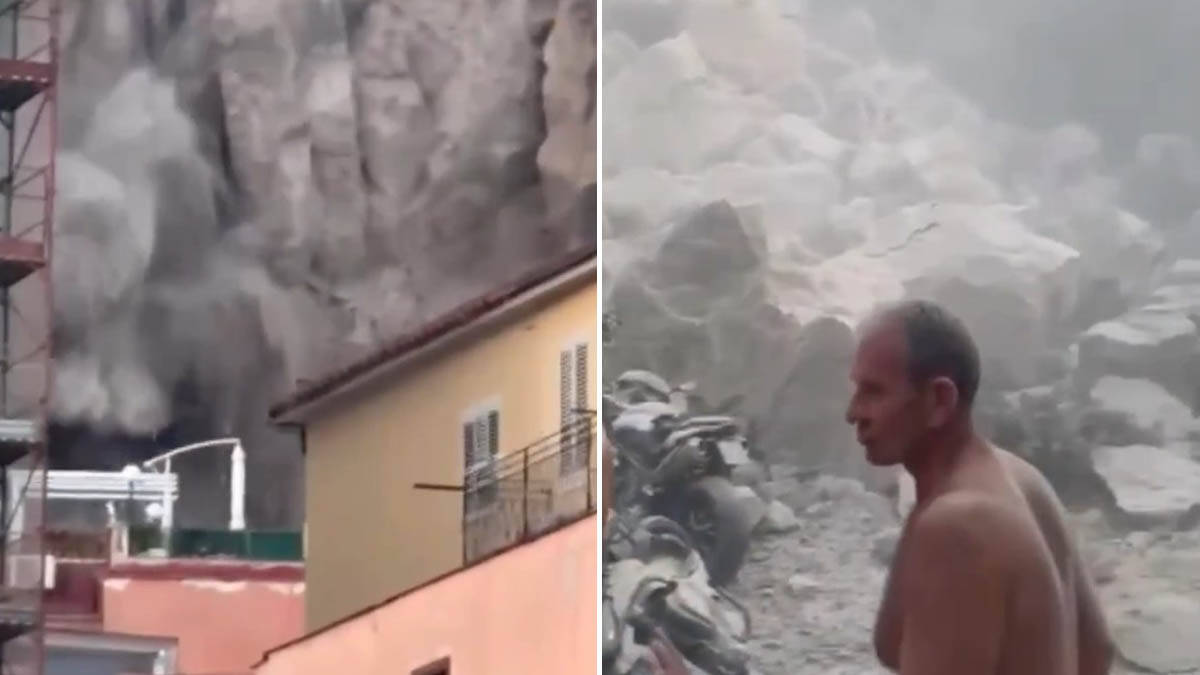 Jak zemljotres pogodio Italiju: Snimci potresa lede krv u žilama (Video)