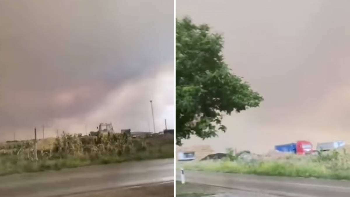 Apokaliptični snimci nevremena u Srbiji: Duva olujni vetar dok besni požar, grmljavina odzvanja Beogradom (Video)