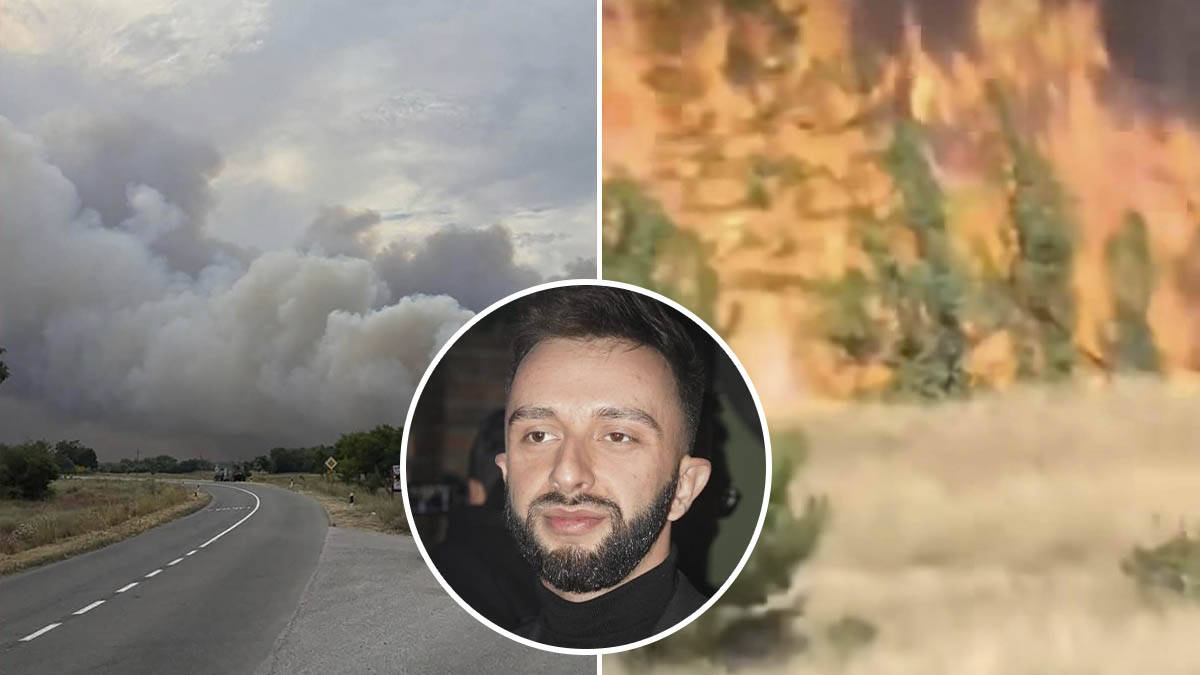 "Vatra se širi, kuća mi je u opasnosti!" Darko Tanasijević u panici, podelio snimke, požar guta sve pred sobom