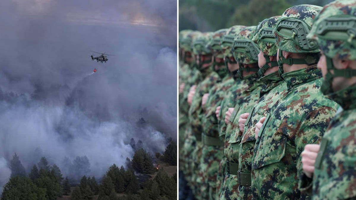 Vojska Srbije će gasiti požar u Deliblatskoj peščari: Veliki broj vatrogasaca i helikopteri se već bore sa vatrom