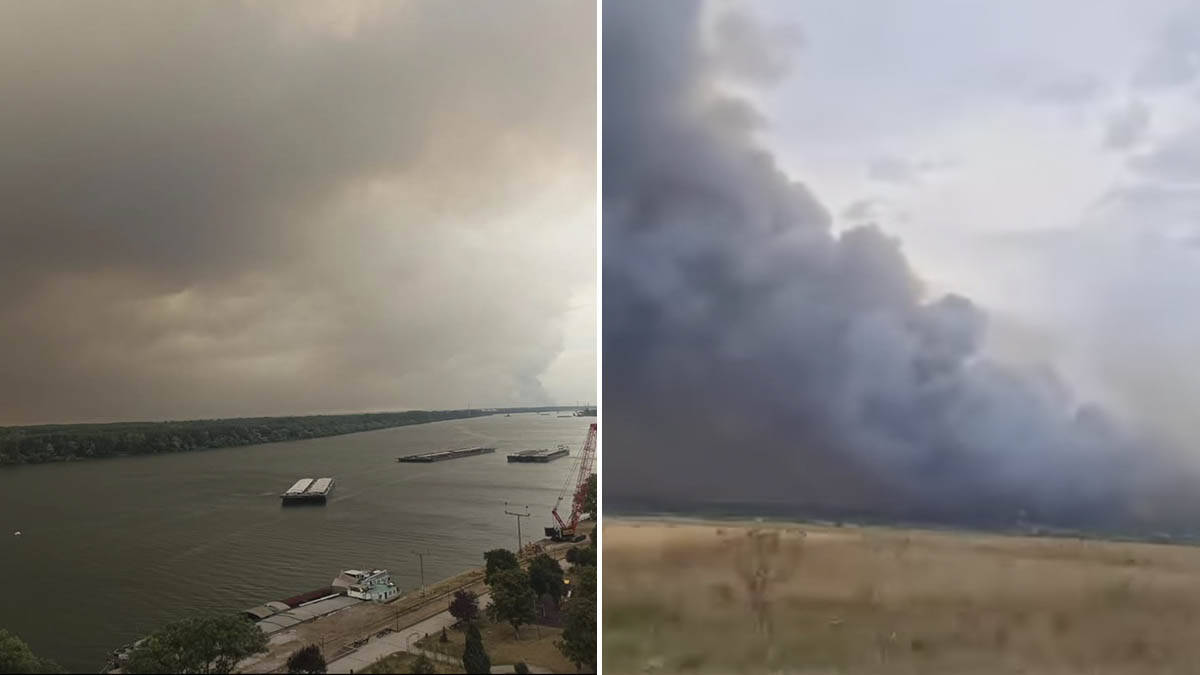 Nezapamćena katastrofa u Srbiji: Zastrašujući snimci požara u Deliblatskoj peščari (Video)