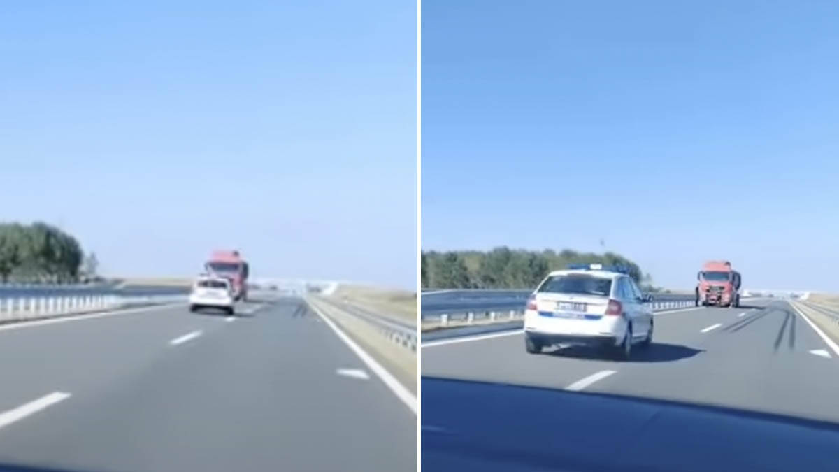 Kamion u kontrasmeru na putu Šabac - Loznica: Intervenisala policija, pojavio se i snimak (Video)
