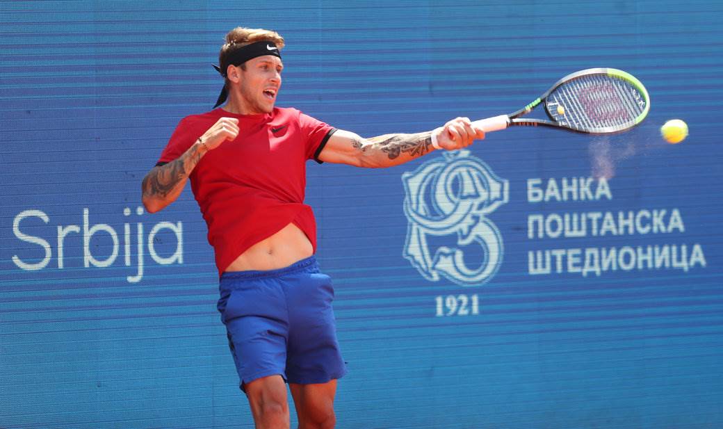 novak djokovic aleks molcan dragan bjelogrlic na mecu