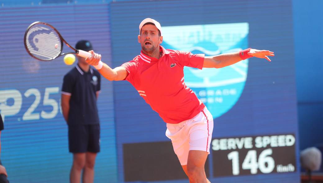 novak djokovic aleks molcan dragan bjelogrlic na mecu