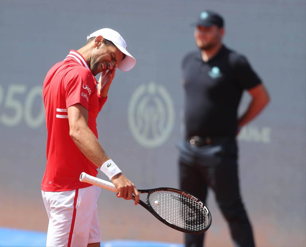 novak djokovic aleks molcan dragan bjelogrlic na mecu