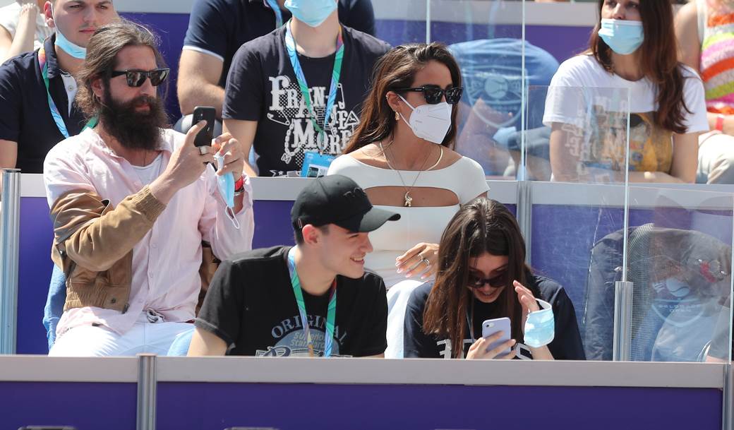 novak djokovic aleks molcan dragan bjelogrlic na mecu