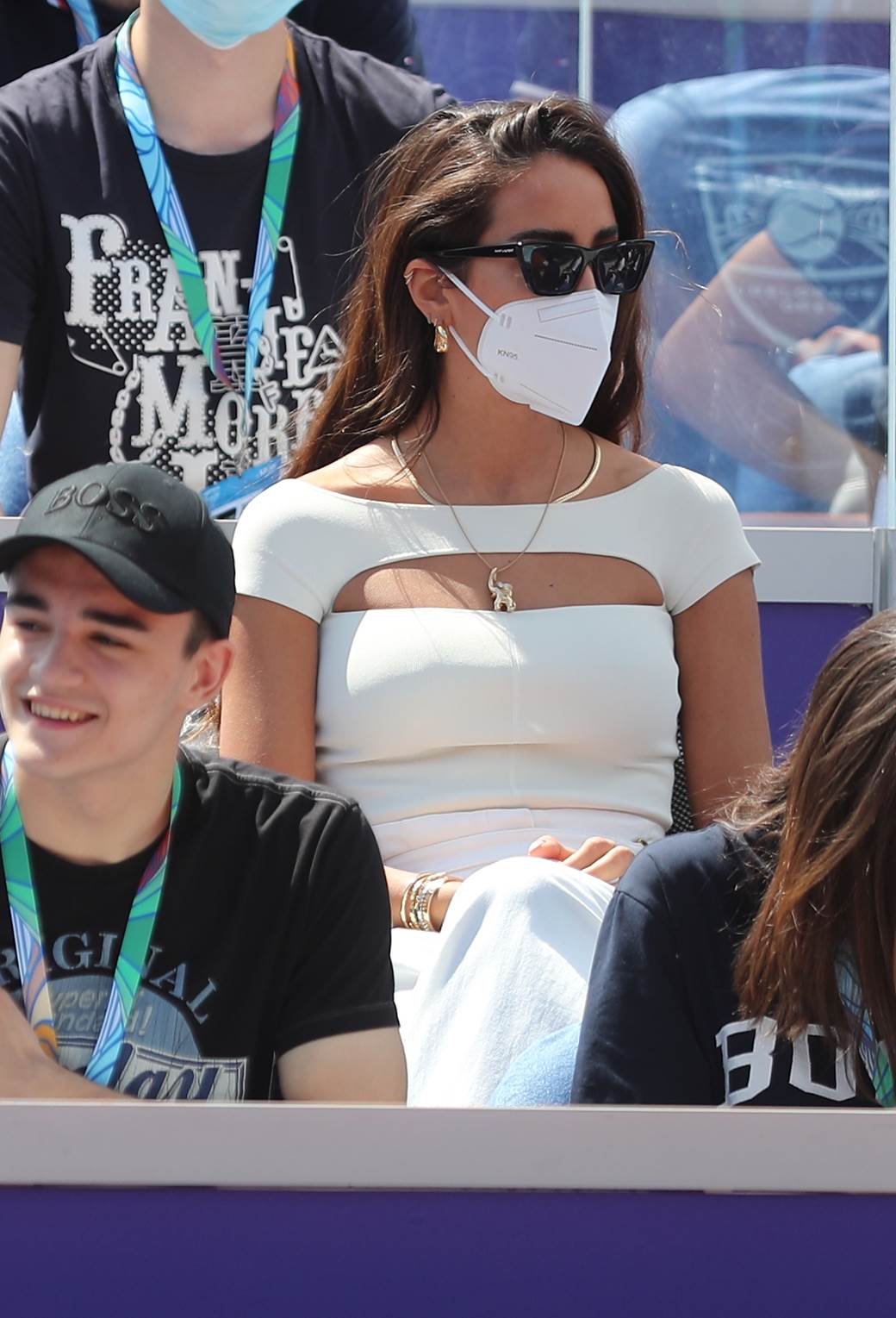 novak djokovic aleks molcan dragan bjelogrlic na mecu